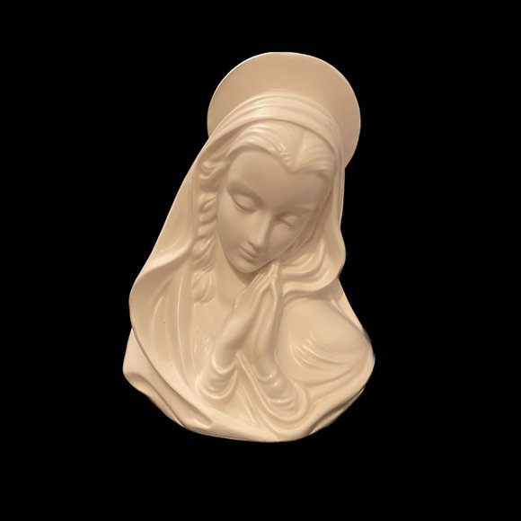Vintage Lefton Madonna Praying Virgin Mary Planter #1724W - Picture 2 of 9